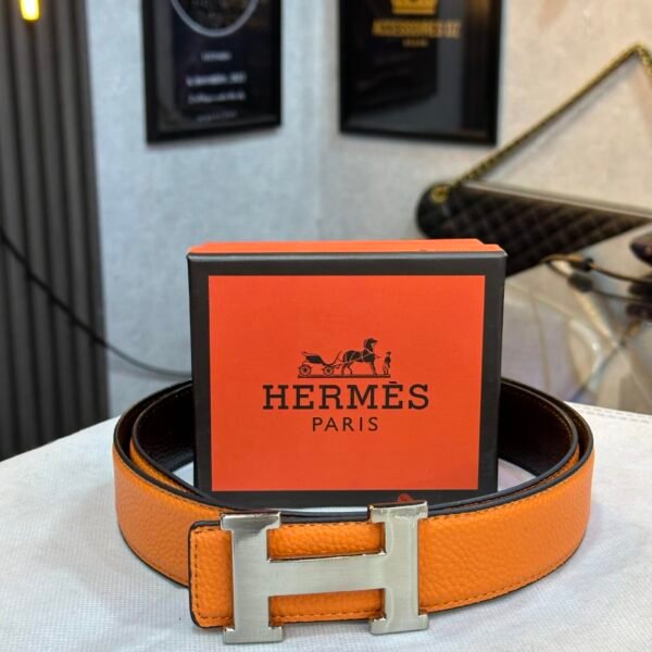 Ceinture H réversible homme